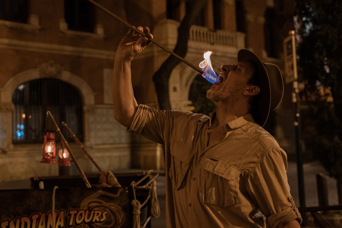  Espectáculo de Indiana Jones en Peñíscola